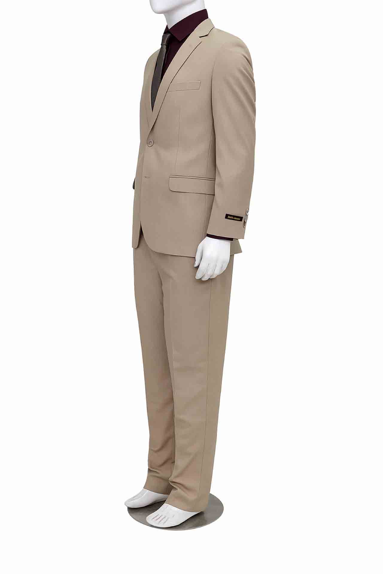Prestige Slim-Fit Suit – Tan - Image 3