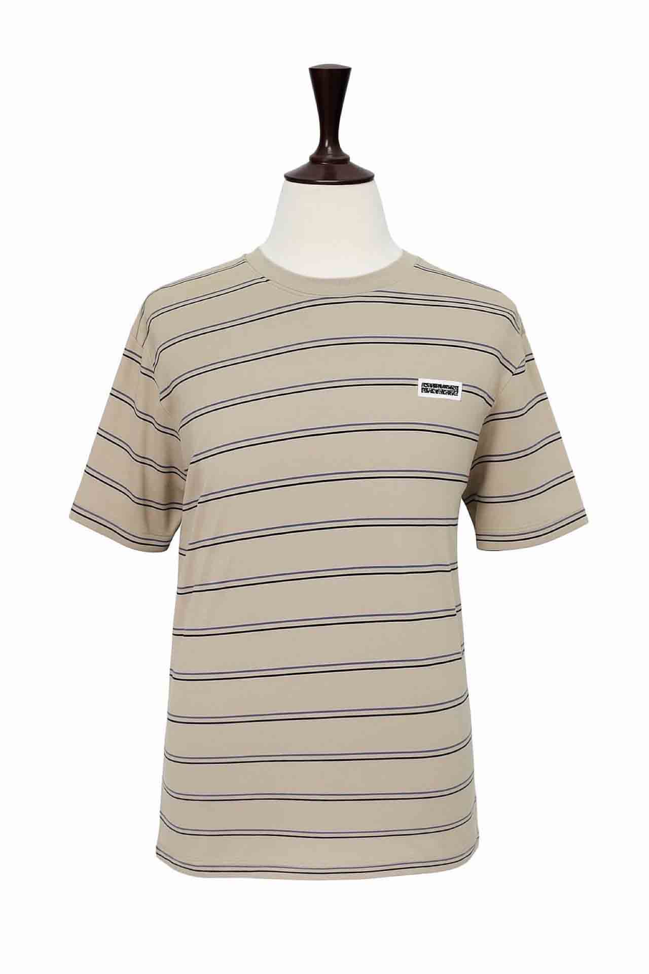 Disrupt Stripe Tee – Beige