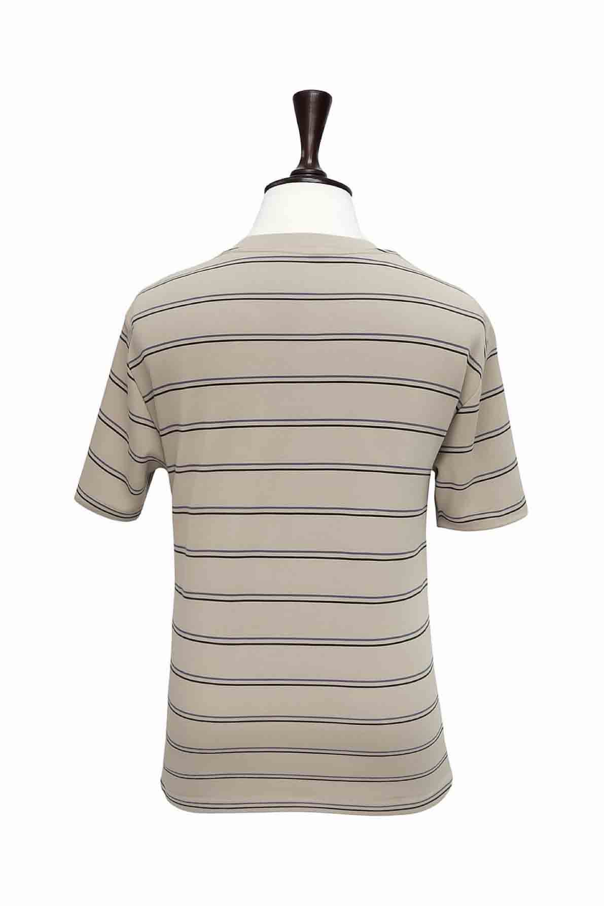 Disrupt Stripe Tee – Beige - Image 2