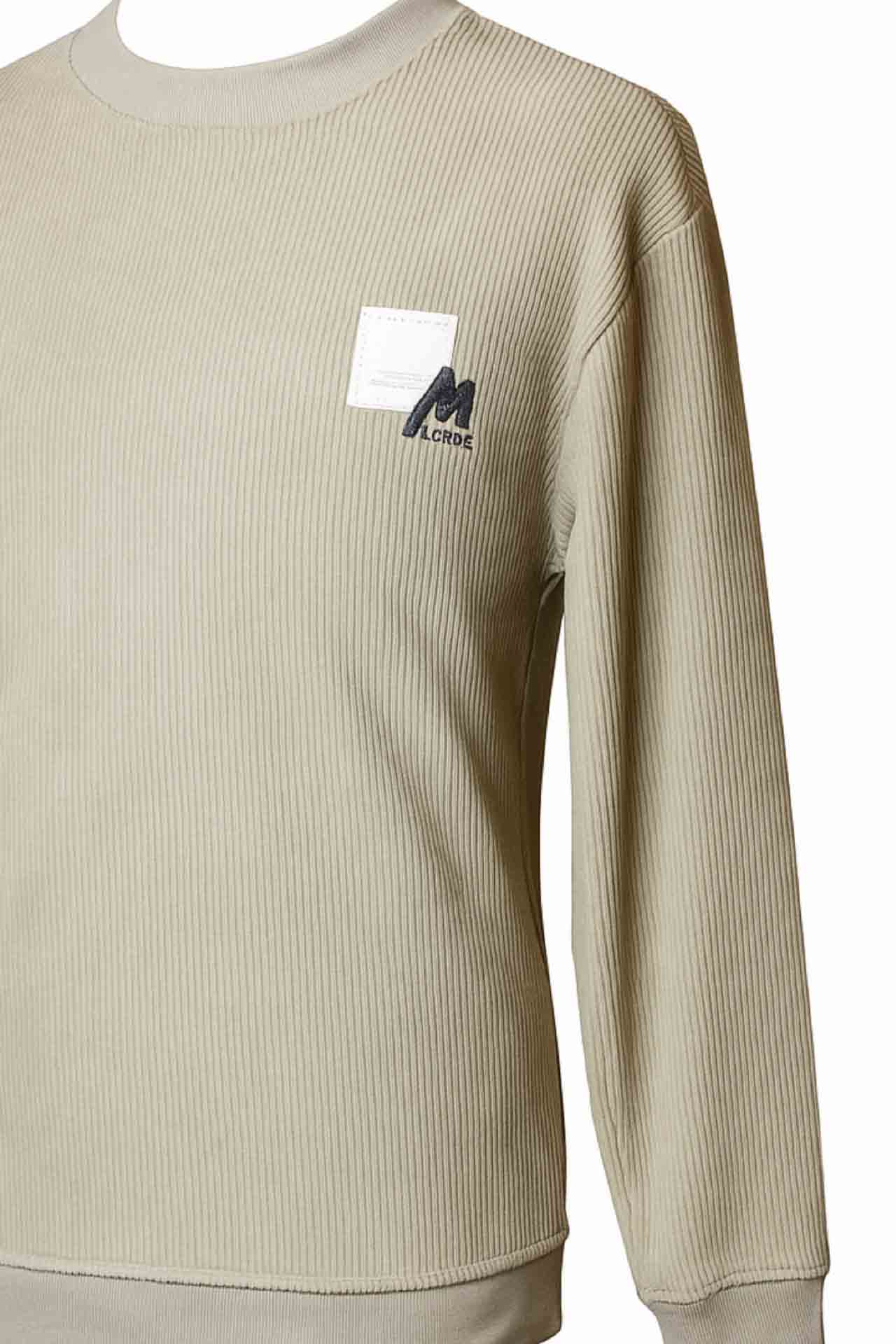 NeutralTone Ribbed Sweatshirt – Beige - Image 2