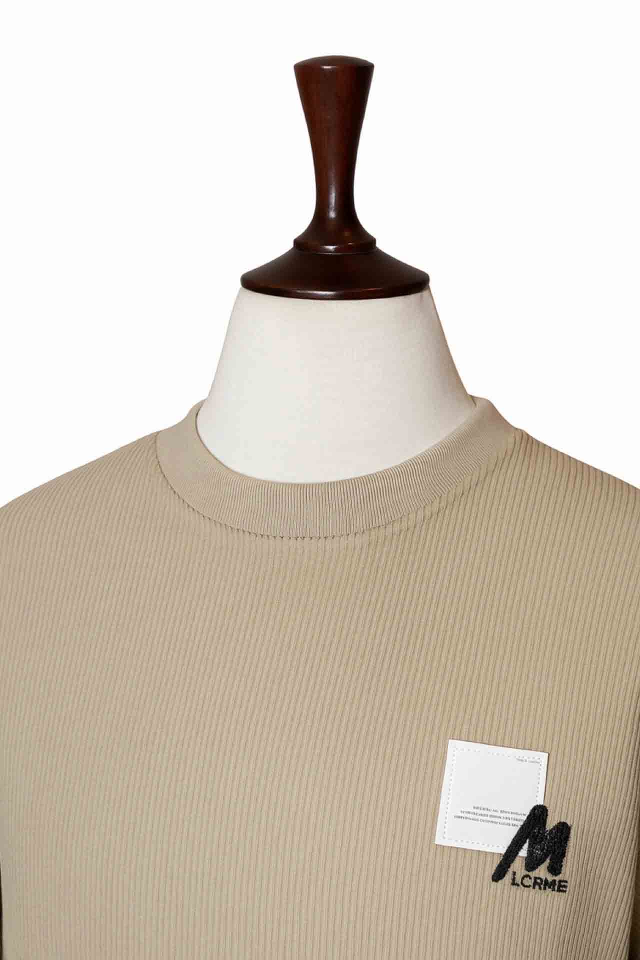 NeutralTone Ribbed Sweatshirt – Beige - Image 3