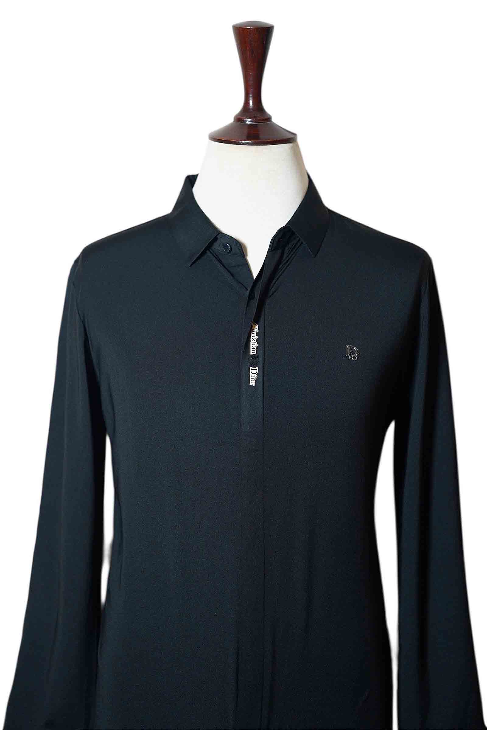 Signature Noir Casual Shirt – Black