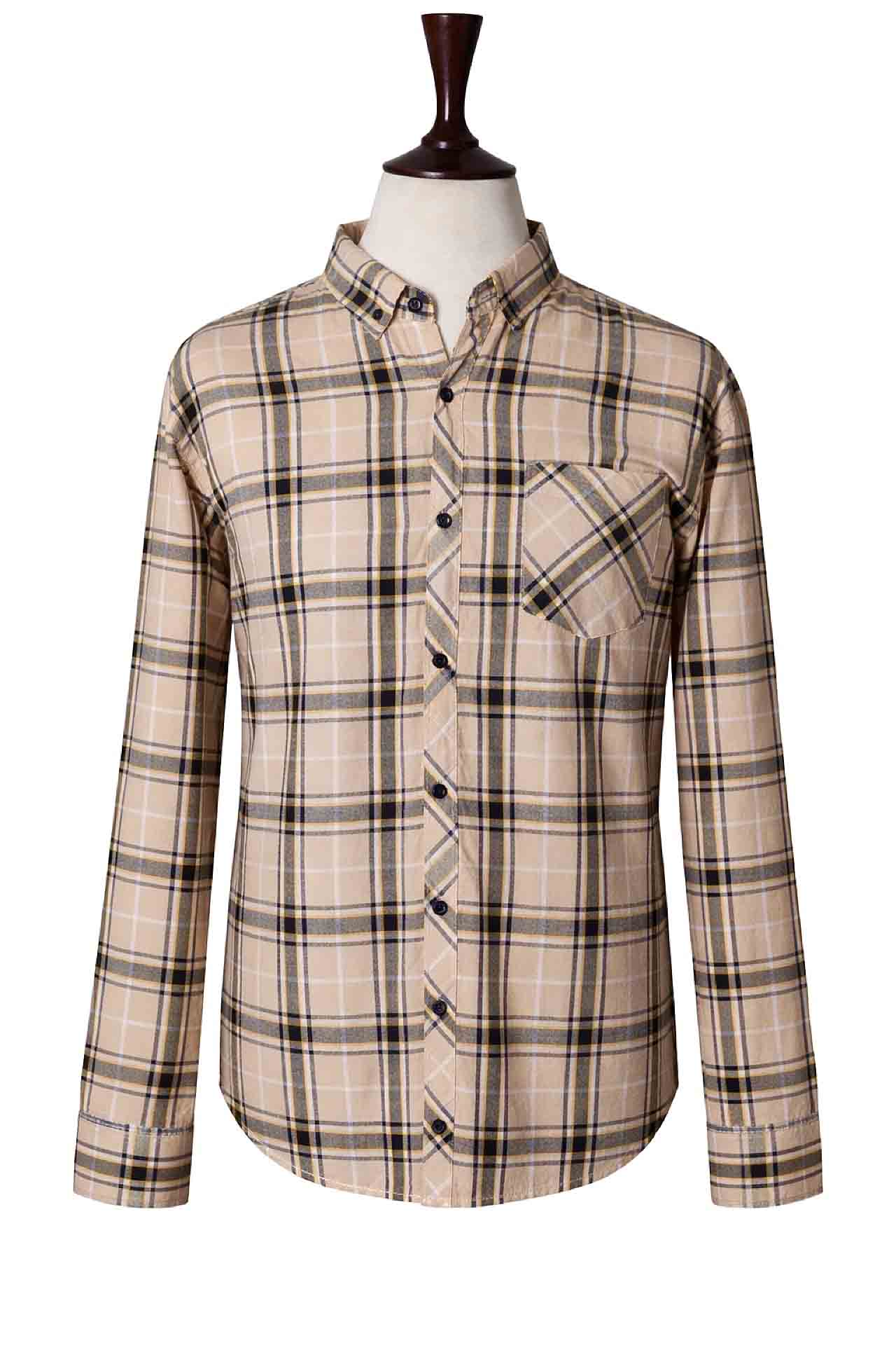Sahara Plaid Casual Shirt – Toasted Sand