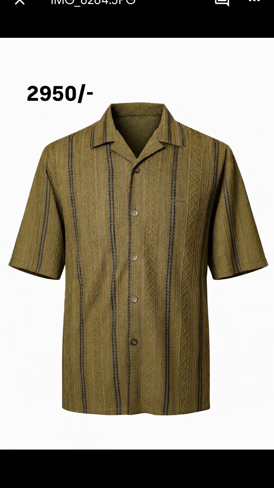 Terra-Textured Resort Shirt – Olive Moss
